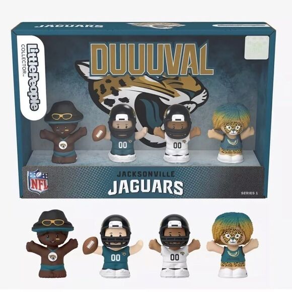 Fisher-Price Other - NIB 🏈 FISHER- PRICE LITTLE PEOPLE NFL COLLECTOR SET- JACKSONVILLE JAGUARS 🏈